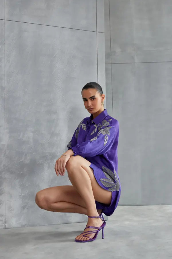 Wild Violet Boxy Shirt Namrata Joshipura
