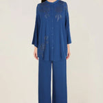 Midnight Bloom Front Open Coord Set Namrata Joshipura Online
