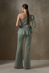 Streaks Peplum Pant Set