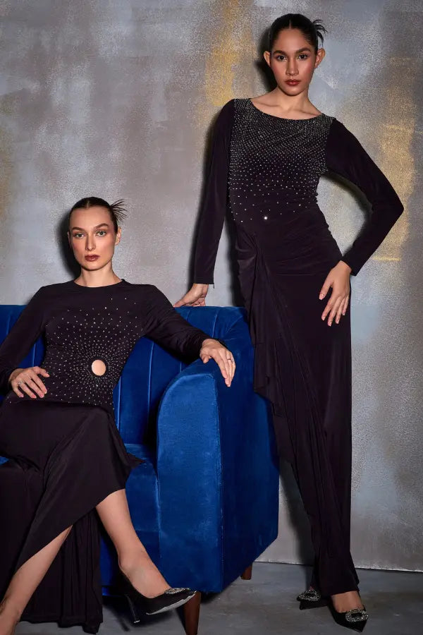Crystal Square Drape Gown Namrata Joshipura