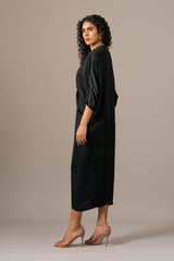 Baroque Drawstring Dress