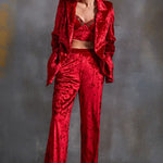 Cordelia Velvet Pant Set Namrata Joshipura
