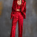 Cordelia Velvet Pant Set Namrata Joshipura