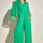 Metallic Quad Batwing Jumpsuit Namrata Joshipura