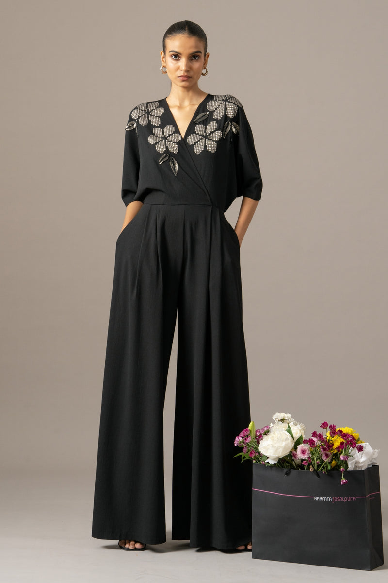Moonflower Box Pleat Jumpsuit