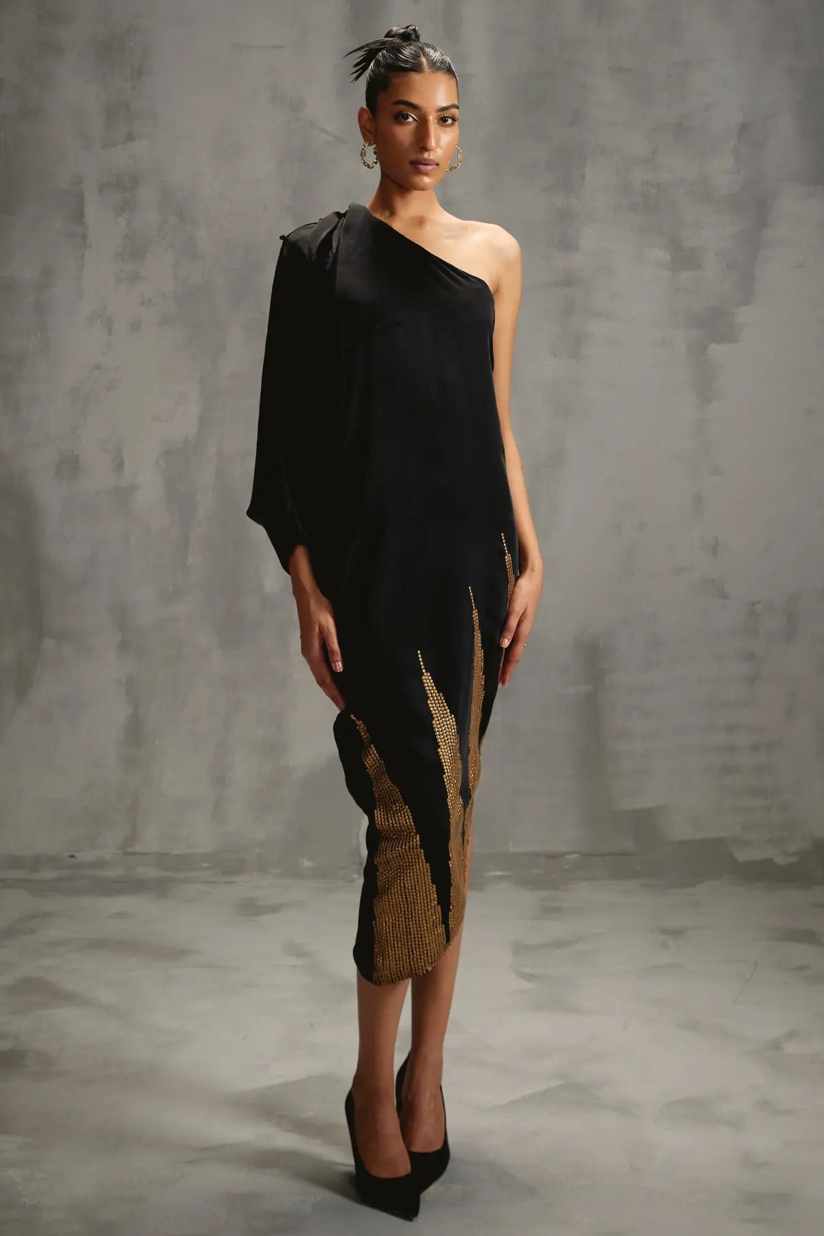 Zenith Siren Asymetric Drape Dress Namrata Joshipura