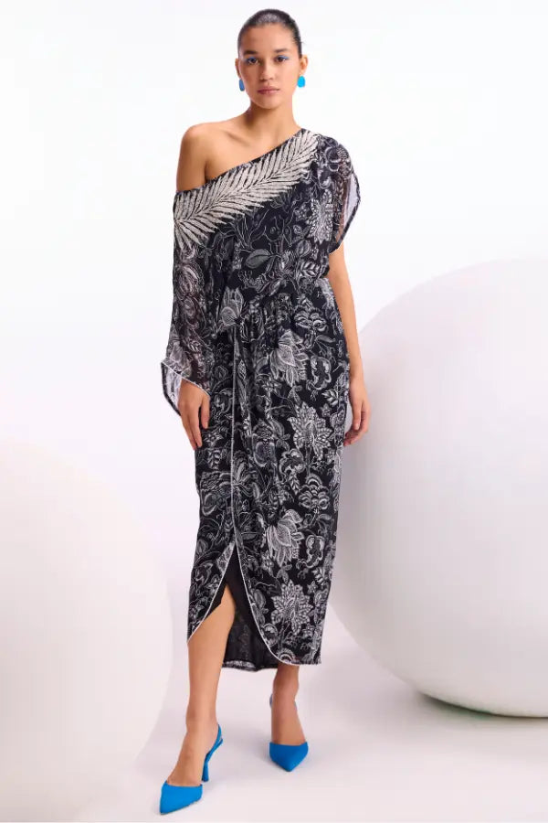 Cerellia Fern Drop Shoulder Dress Namrata Joshipura