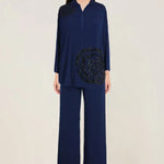 Rosette Zipper Backtie Coord Set Namrata Joshipura Online