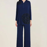 Rosette Zipper Backtie Coord Set Namrata Joshipura Online