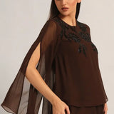 MIDNIGHT BLOOM DOUBLE LAYER TOP Namrata Joshipura Online