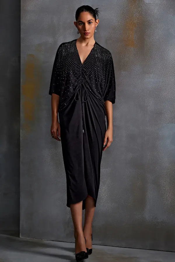 Crystal Square Drape Dress Namrata Joshipura