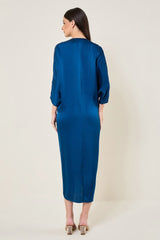 Rosette Drawstring Dress