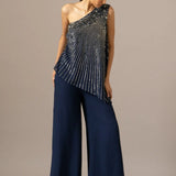 Baroque One Shoulder Jumpsuit Namrata Joshipura Online