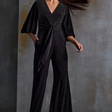 Crystal Square Tie Up Jumpsuit Namrata Joshipura