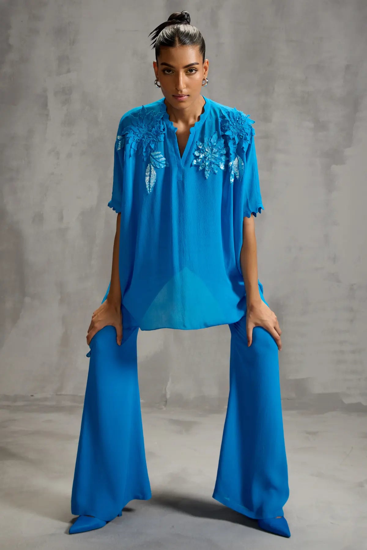 Celestial Pointed Hem Tunic Namrata Joshipura