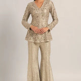 AMARA LONG PEPLUM WITH SHARARA Namrata Joshipura Online