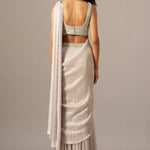 Iris Crusted Blouse With Mermaid Drape Saree Namrata Joshipura Online