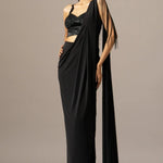 Dazzle Fringes Saree With Embroidered Blouse Namrata Joshipura Online