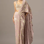 Diamond Dust Blouse With Draped Saree Namrata Joshipura Online