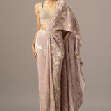 Diamond Dust Blouse With Draped Saree Namrata Joshipura Online
