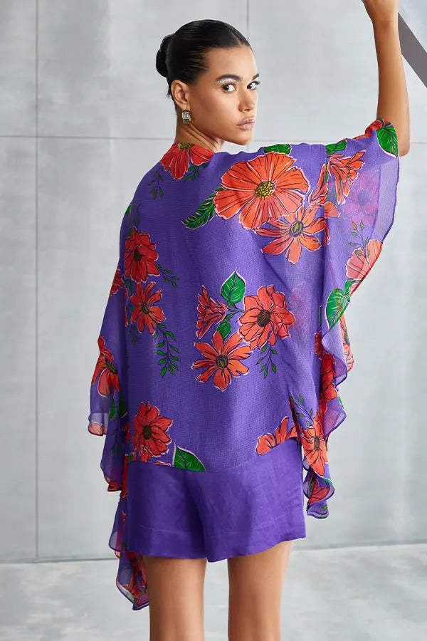 Zinnia Frill Sleeve Top Namrata Joshipura Online