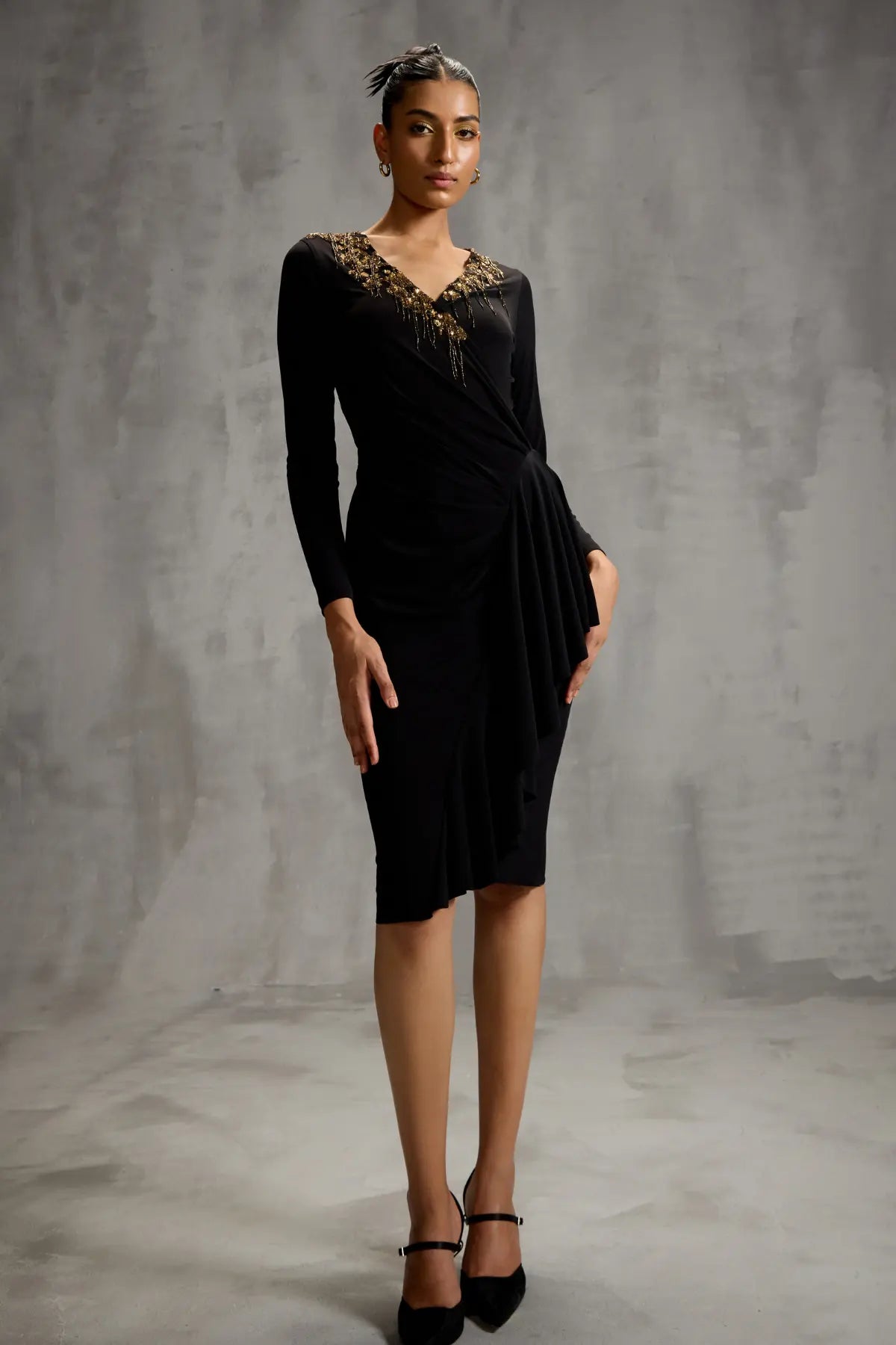 Rosettes Drape Dress Namrata Joshipura