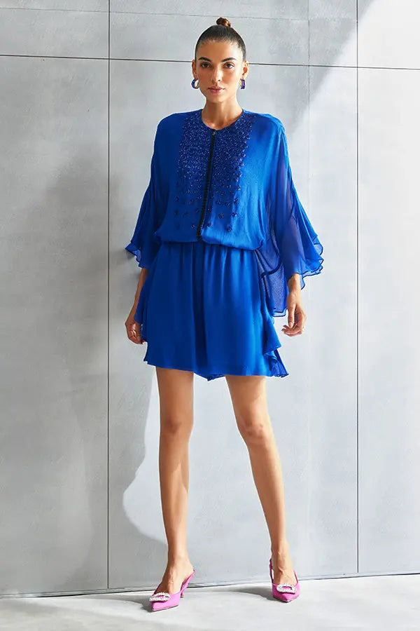 Metallic Hexa Boxy Romper Namrata Joshipura