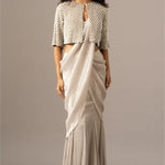 Pearl Drop Jacket With Mermaid Drape Namrata Joshipura Online
