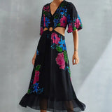Zinnia Waist Cut Out Dress Namrata Joshipura