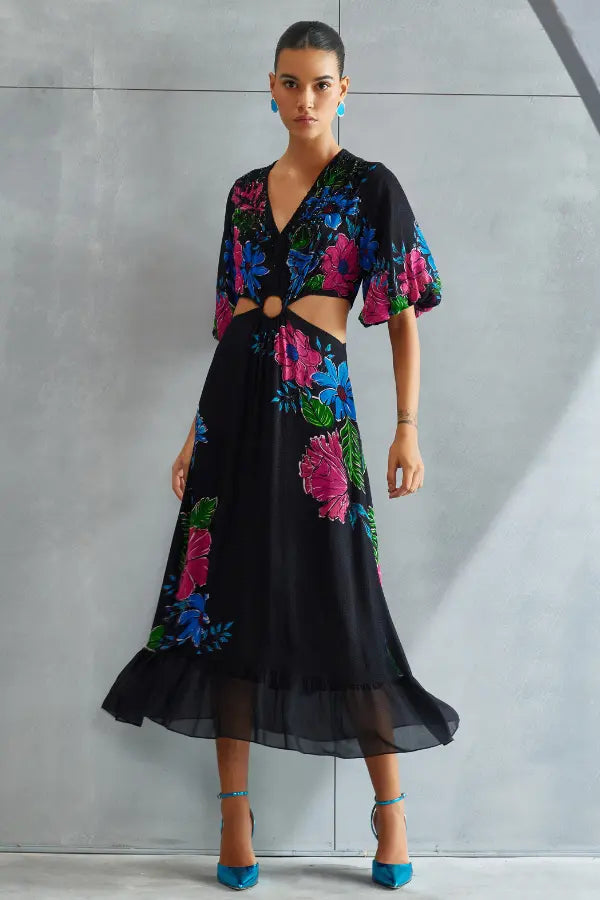 Zinnia Waist Cut Out Dress Namrata Joshipura