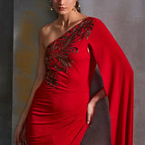 Autumn Fern One Off Sholder Gown Namrata Joshipura