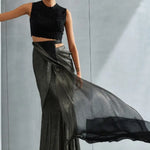 Metallic Scallop Drape Saree Namrata Joshipura