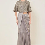 Amara Cape With Mermaid Drape Saree Namrata Joshipura Online