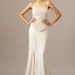 Pearl Drops Corset With Trail Skirt Set Namrata Joshipura Online