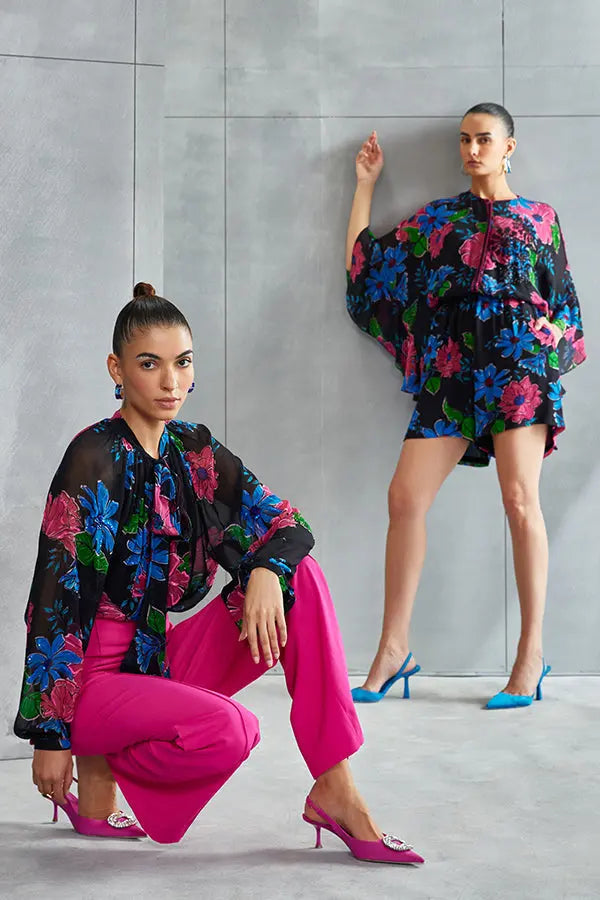 Zinnia Frill Sleeve Romper Namrata Joshipura