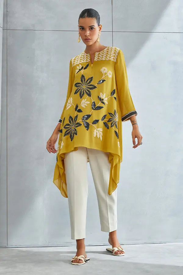 Wild Violet Asymmetric Tunic Namrata Joshipura