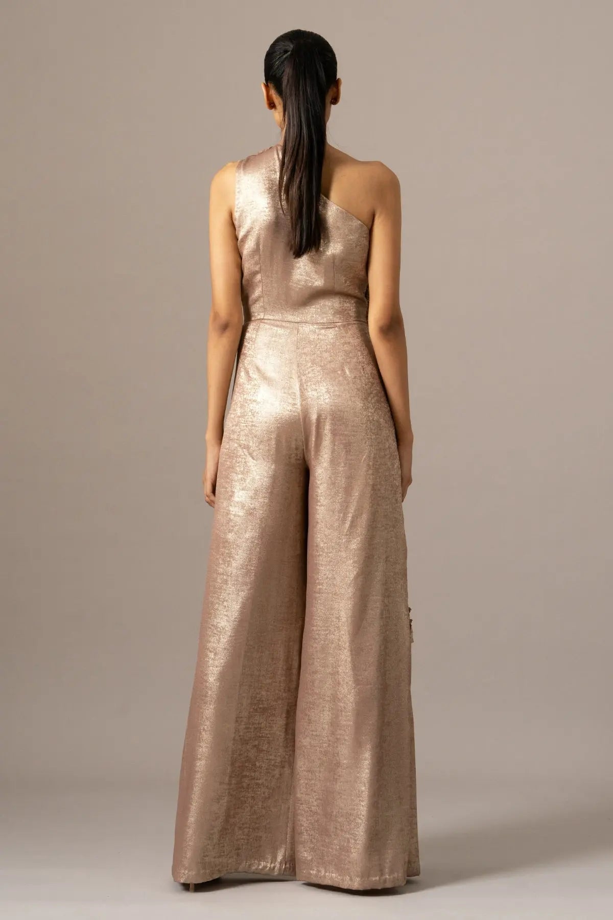Fern Applique One Shoulder Jumpsuit Namrata Joshipura Online