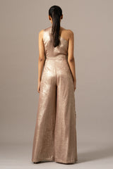 Fern Applique One Shoulder Jumpsuit