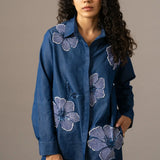 Poppy Flower Emb Shirt Namrata Joshipura Online