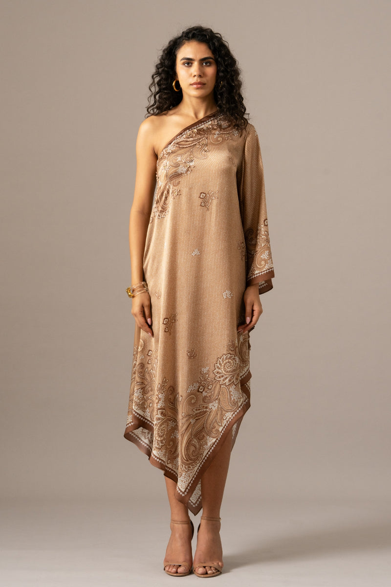Paisely Scarf Printed Dress