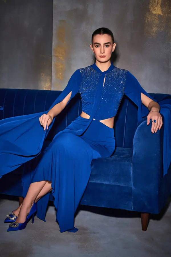 Crystal Square Tie Up Dress Namrata Joshipura