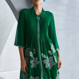Wild Violet Pleated Dress Namrata Joshipura