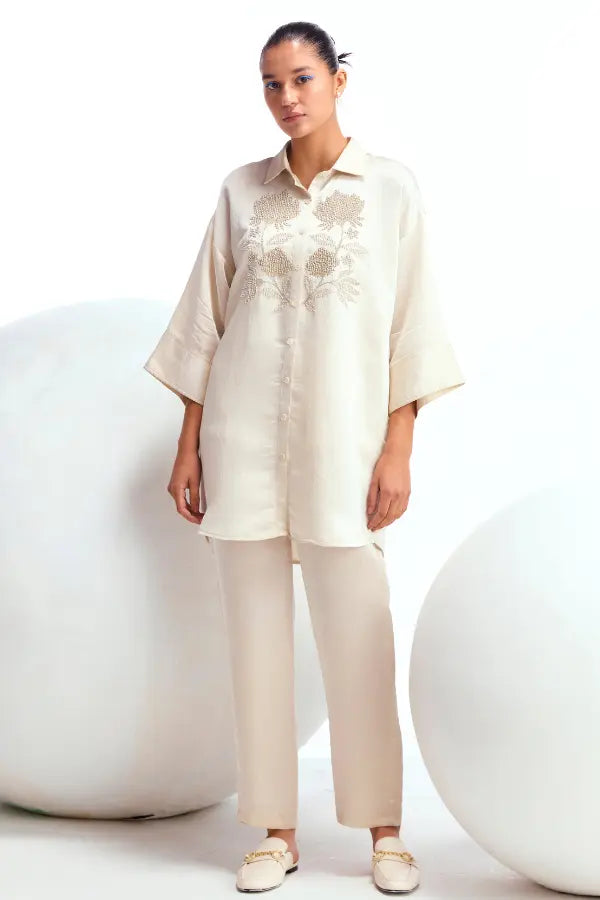 Hibiscus Shimmer Co-ord Set Namrata Joshipura