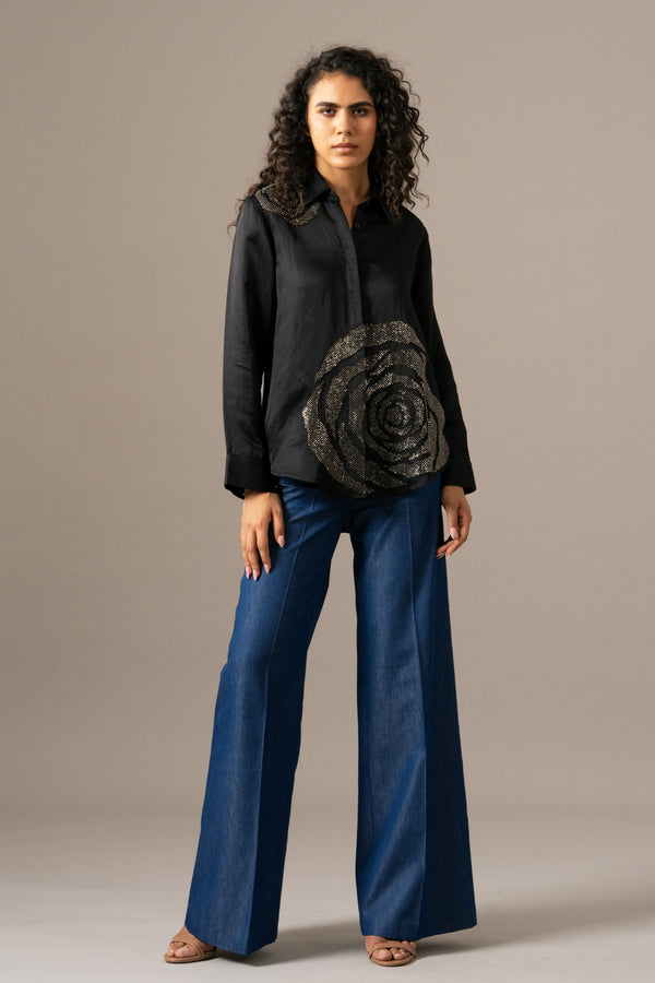 Rosette Full Sleeve Shirt