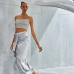 Metallic Cord Drape Skirt Set Namrata Joshipura