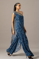 Paisley One Shoulder Fern Jumpsuit