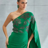 River Leaf One off Shoulder Gown Namrata Joshipura
