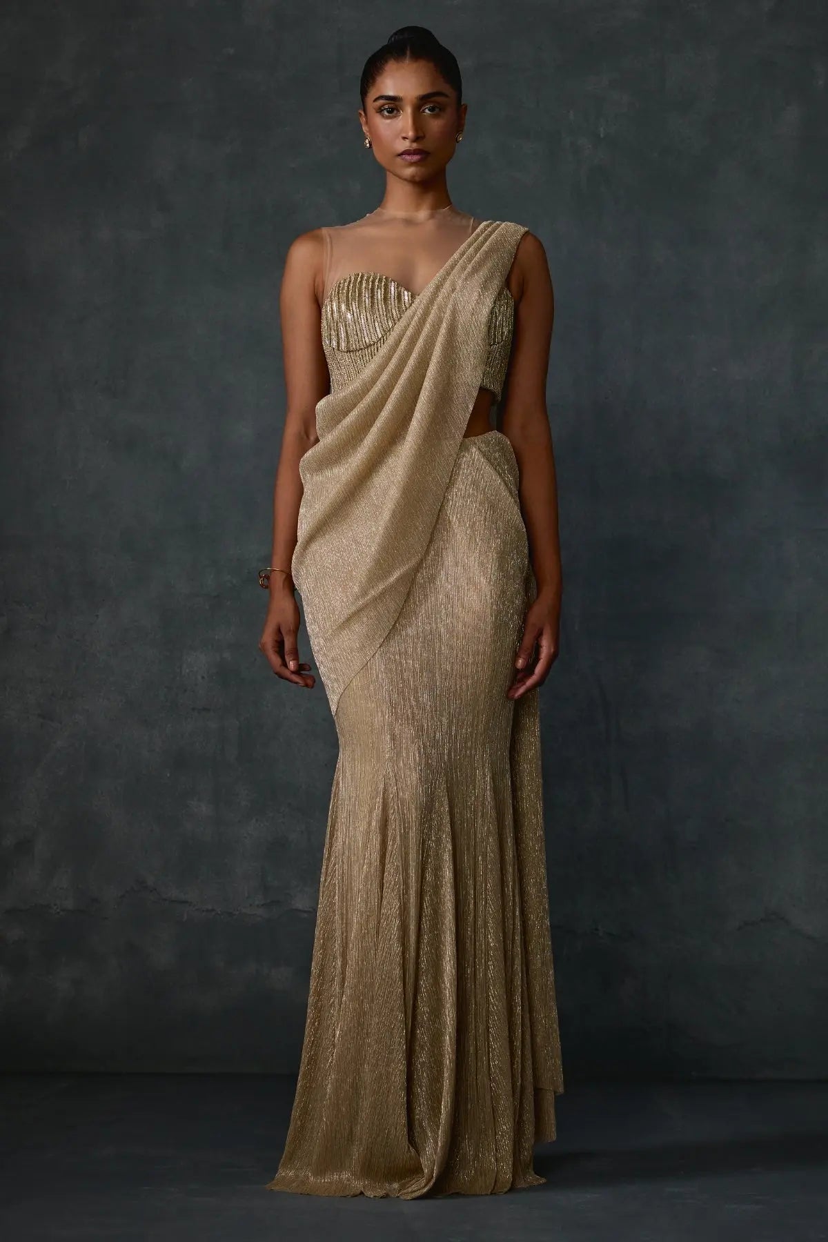 Glissara Godet Draped Saree Namrata Joshipura Online