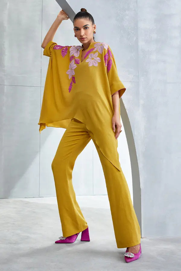 Wild Violet Handkerchief Hem Tunic Namrata Joshipura