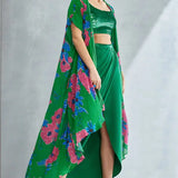 Zinnia Cape Skirt Set Namrata Joshipura